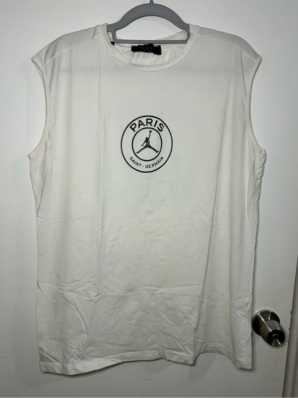 Jordan Paris Saint-Germain White Sleeveless Tee